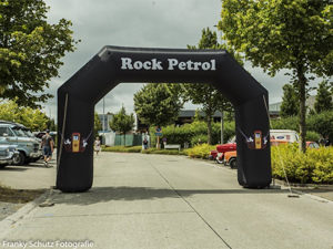 Bedrukte finishboog voor Rock Petrol in Wingene