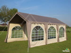 Polyester partytent basic 3x6 taupe/beige